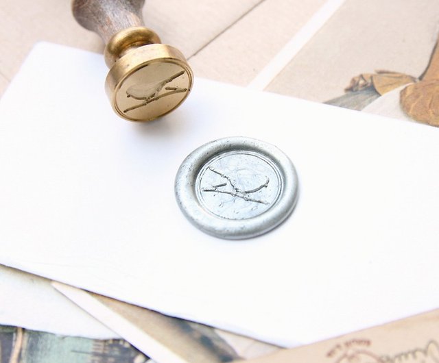 Sealing Wax Stamp Set w/a wax- alphabet A to Z - Shop REWENTUNG Stamps &  Stamp Pads - Pinkoi