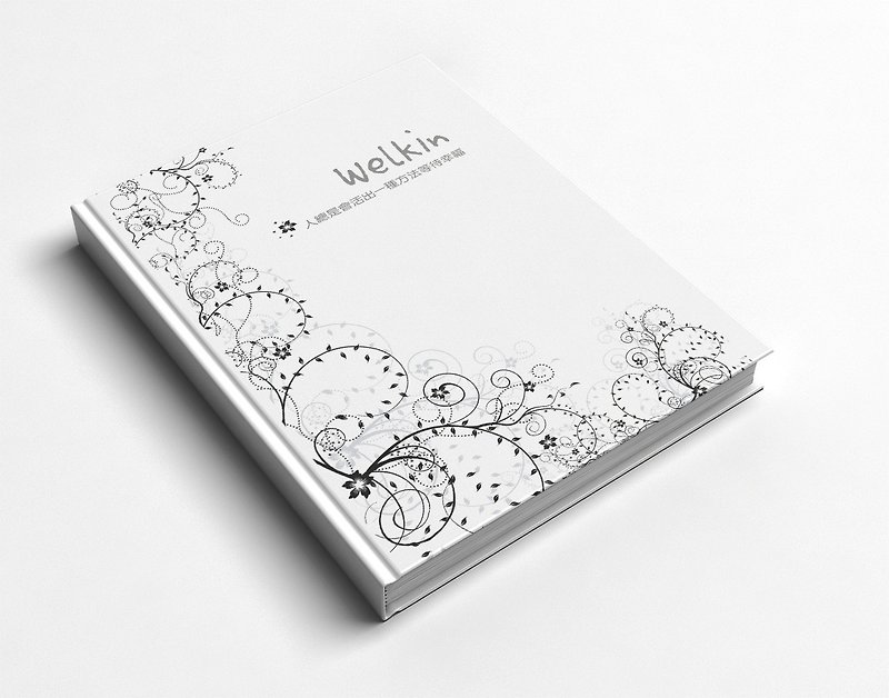 Rococo strawberry WELKIN hand-created handmade book/notebook/handbook/diary_brambles spread - สมุดบันทึก/สมุดปฏิทิน - กระดาษ สีดำ