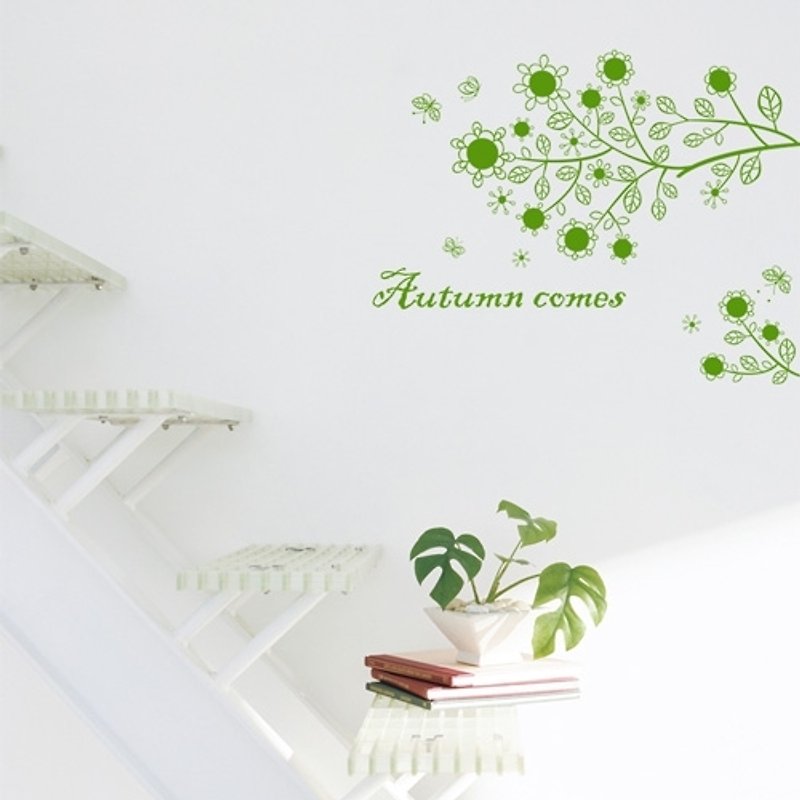 Smart Design Creative Seamless Wall Sticker-Autumn Story 8 Colors Available - Wall Décor - Plastic Orange