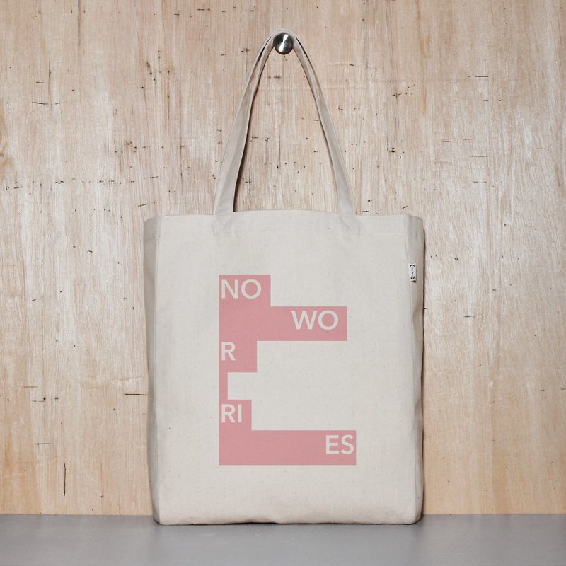 Canvas bag Tote bag Environmental protection Can buy a blank bag - Messenger Bags & Sling Bags - Cotton & Hemp White
