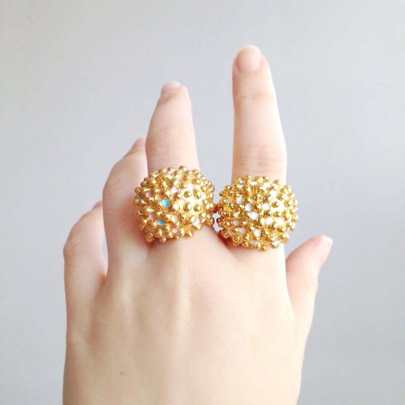 Bubbles Ring, Caviar Ring, Balls ring - General Rings - Other Metals 