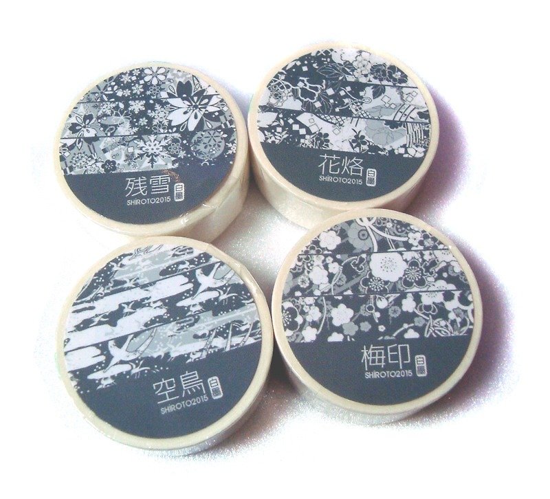 Translucent white ink paper tape (Limited kit) - Washi Tape - Paper White