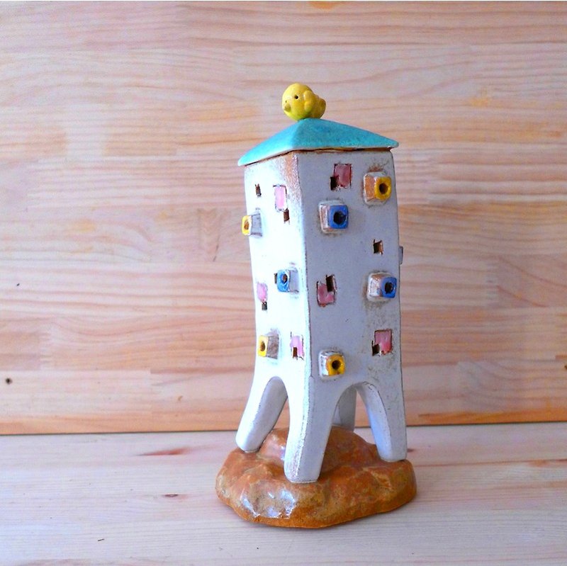 White house number three mountain bird music box - Pottery & Ceramics - Other Materials White