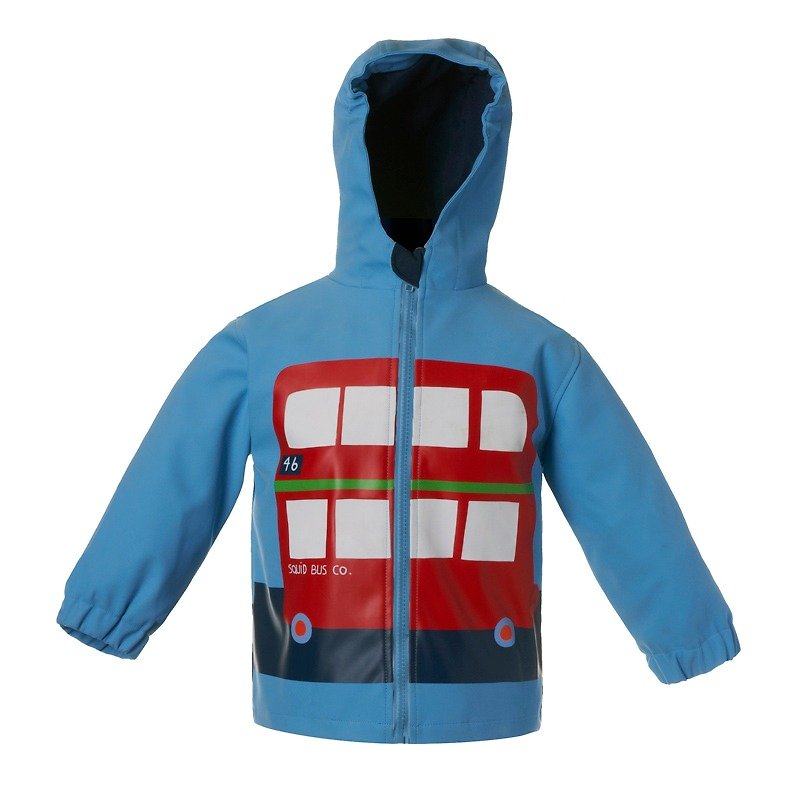 Squid Kids Happy rain [London] happy color coat color series - Britain Lun Bashi - ร่ม - วัสดุกันนำ้ สีน้ำเงิน