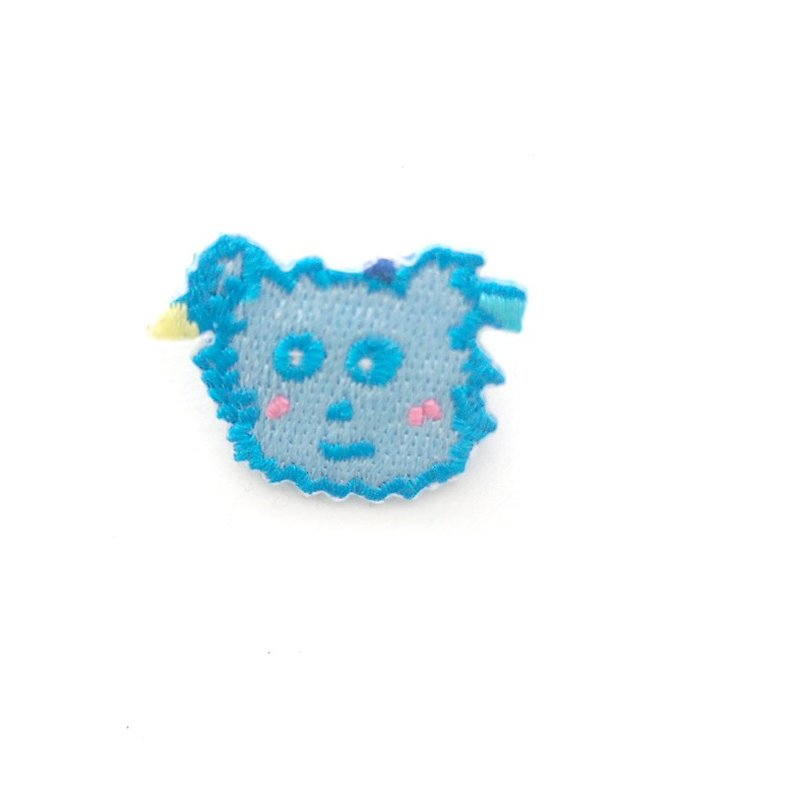 Cute super man Maltese puppy patch/pin - Brooches - Other Materials Blue