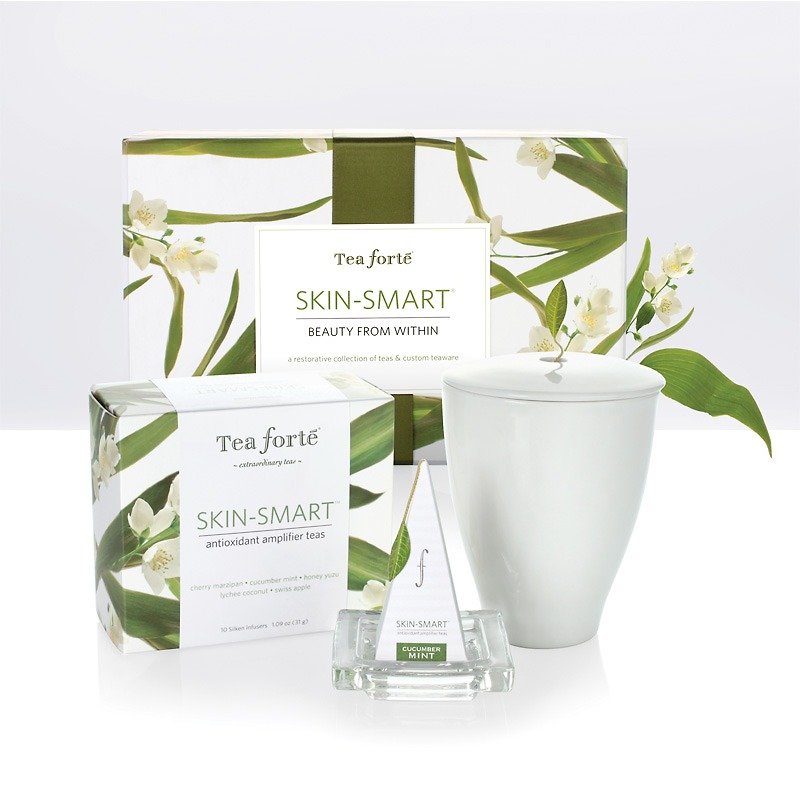 Tea Forte SKIN-SMAR Gift Set - อาหารคาวทานเล่น - เครื่องลายคราม 