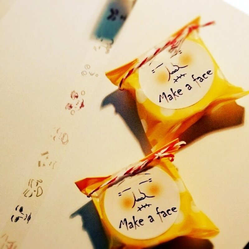 ｛breaktime｝蠟筆怪臉紙膠帶Make a face 少量現貨 - 紙膠帶/和紙/PET - 紙 多色