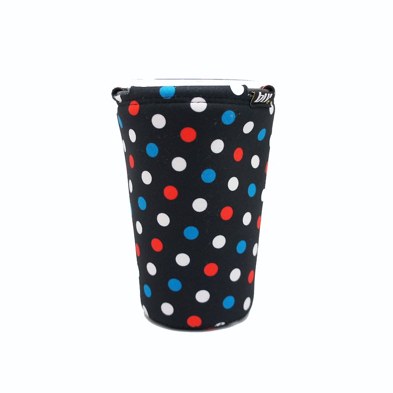 BLR Drink caddy  Red & Blue Dot Black  WD77 - Beverage Holders & Bags - Other Materials Black