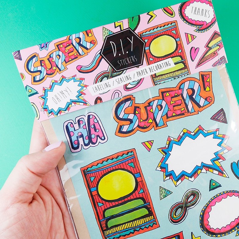 DIY - sticker - Stickers - Paper Multicolor