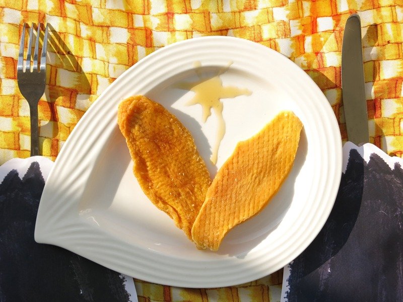 ハッピーフルーツショップ - ドライマンゴーの手Jinhuangシェアパッケージ - ドライフルーツ - 紙 オレンジ