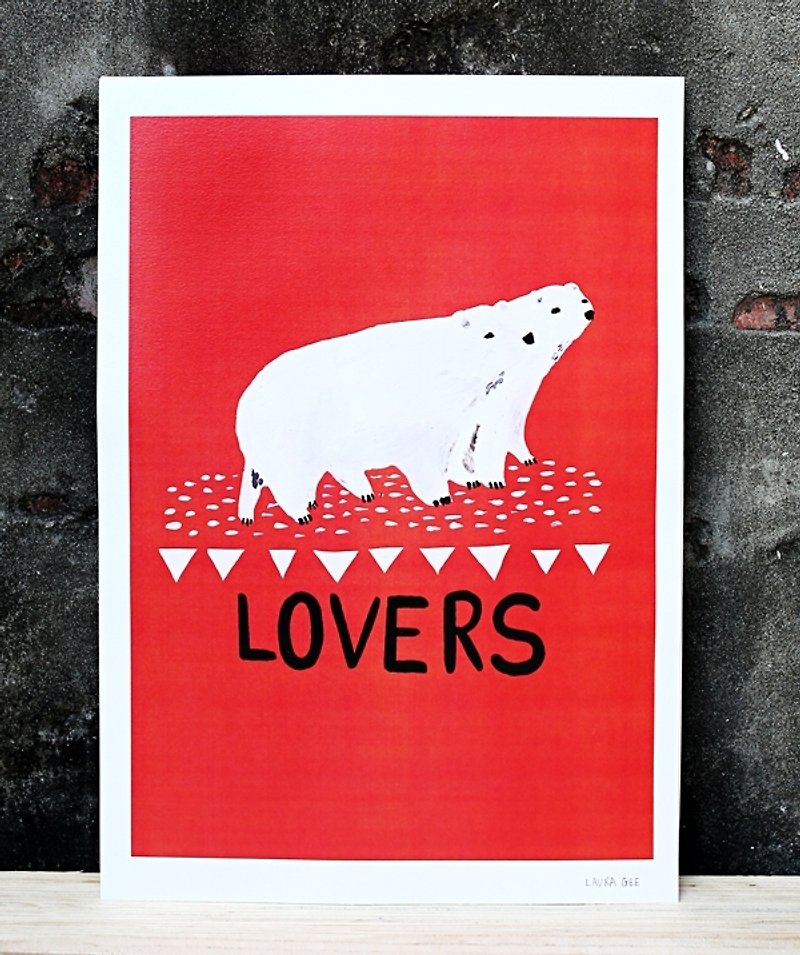 UK limited commodity -Laura Gee Poster Print "! Lovers " - Wall Décor - Paper 