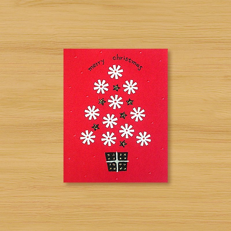 （2つのスタイルから選択）手作りカード_華華クリスマスツリー-クリスマスカード - カード・はがき - 紙 ホワイト