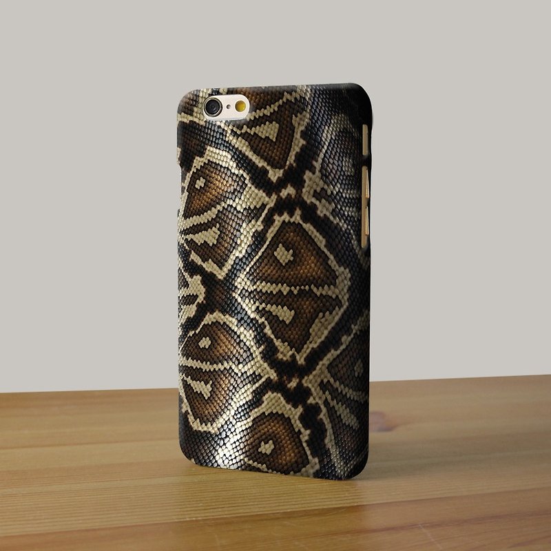 Snake skin pattern 02 3D Full Wrap Phone Case, available for  iPhone 7, iPhone 7 Plus, iPhone 6s, iPhone 6s Plus, iPhone 5/5s, iPhone 5c, iPhone 4/4s, Samsung Galaxy S7, S7 Edge, S6 Edge Plus, S6, S6 Edge, S5 S4 S3  Samsung Galaxy Note 5, Note 4, Note 3,   - อื่นๆ - พลาสติก 