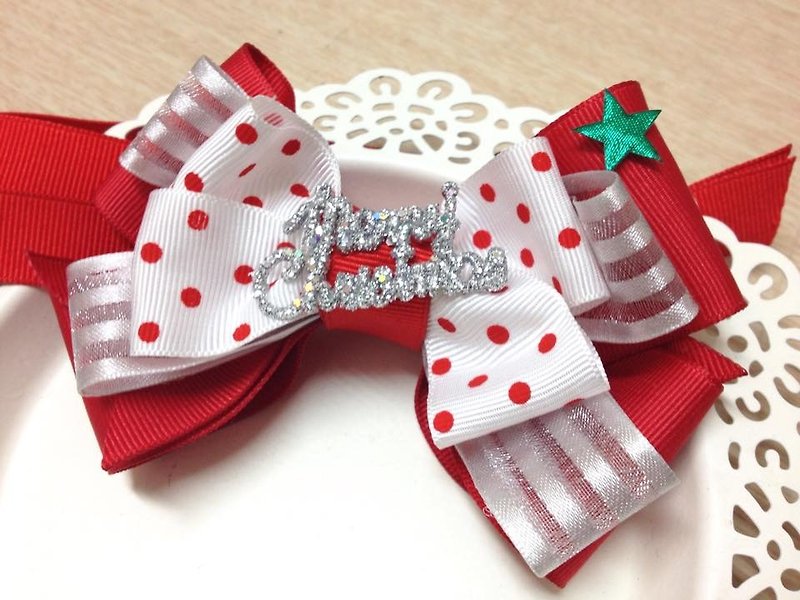 Hair children have to Christmas collar - Collars & Leashes - Other Materials Red