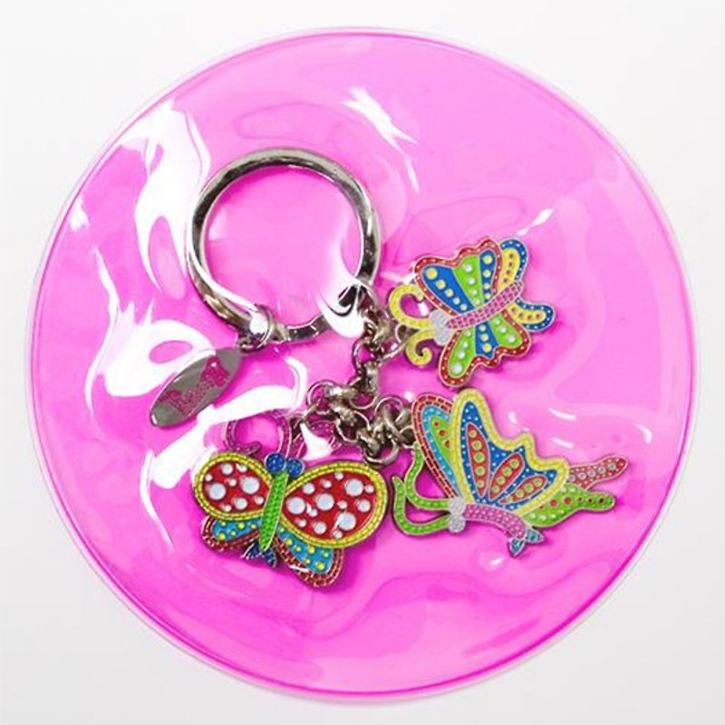 蝴蝶Butterfly / 鑰匙圈 Key Ring - 草間彌生Yayoi Kusama - 鑰匙圈/鎖匙扣 - 其他金屬 