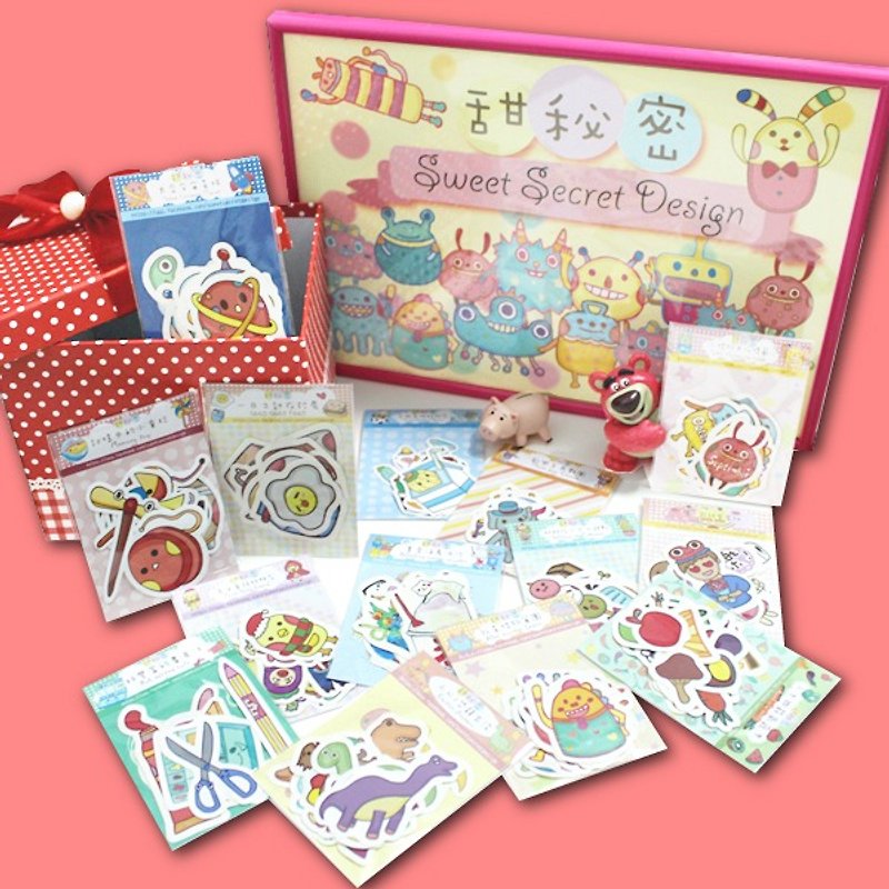 A full sticker sweet secret package (16 pack into / Total 189) - Stickers - Paper 