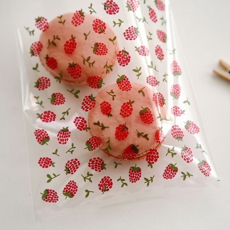 Dailylike-交換禮物包裝-透明禮物袋組S-01紅樹莓,E2D24729 - 包裝材料 - 塑膠 紅色