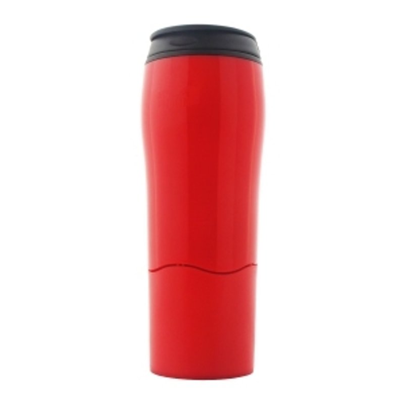 【吸奇不倒杯】雙層隨行杯 (紅) - 水壺/水瓶 - 塑膠 紅色