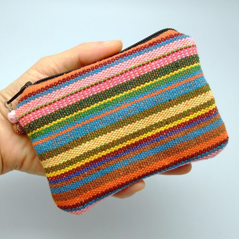 Zipper pouch / coin purse (padded) (ZS-65) - Coin Purses - Other Materials Multicolor