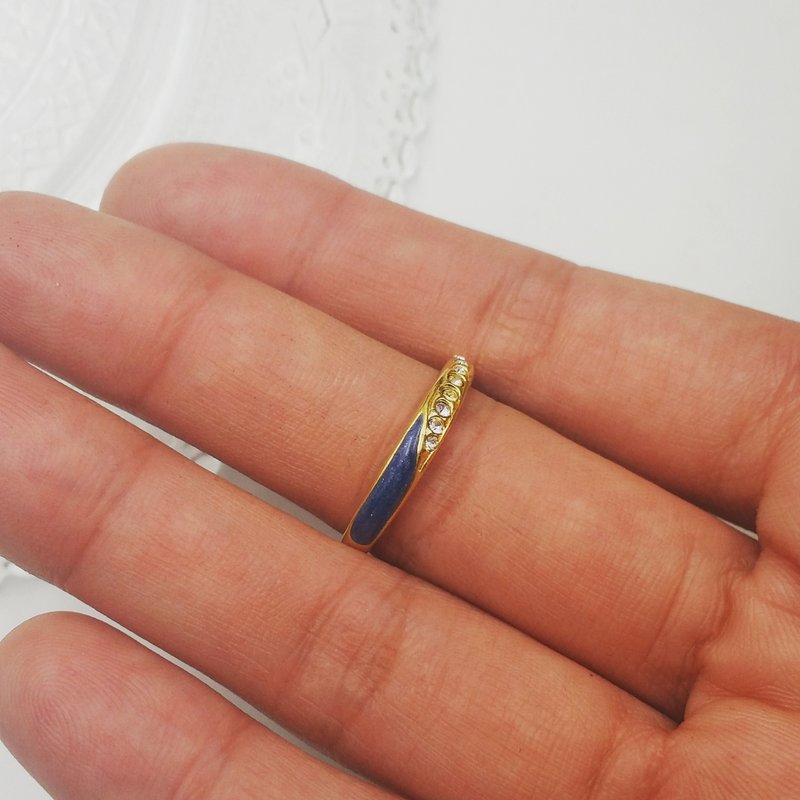 [Lost and find the old models] baked blue ring Shu Shiraishi - General Rings - Other Metals Gold