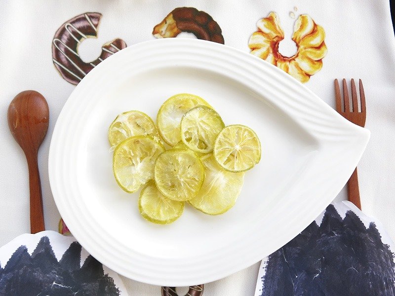 幸福果舖-手工屏東檸檬乾幸福包 - 水果乾 - 新鮮食材 黃色