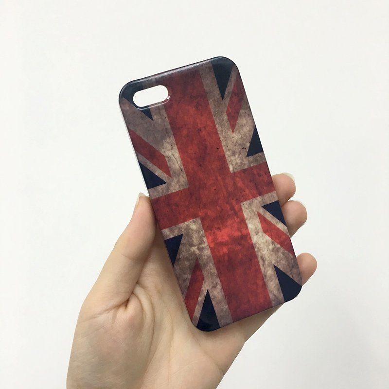 Vintage Union Jack Flag 3D Full Wrap Phone Case, available for  iPhone 7, iPhone 7 Plus, iPhone 6s, iPhone 6s Plus, iPhone 5/5s, iPhone 5c, iPhone 4/4s, Samsung Galaxy S7, S7 Edge, S6 Edge Plus, S6, S6 Edge, S5 S4 S3  Samsung Galaxy Note 5, Note 4, Note 3, - Other - Plastic 