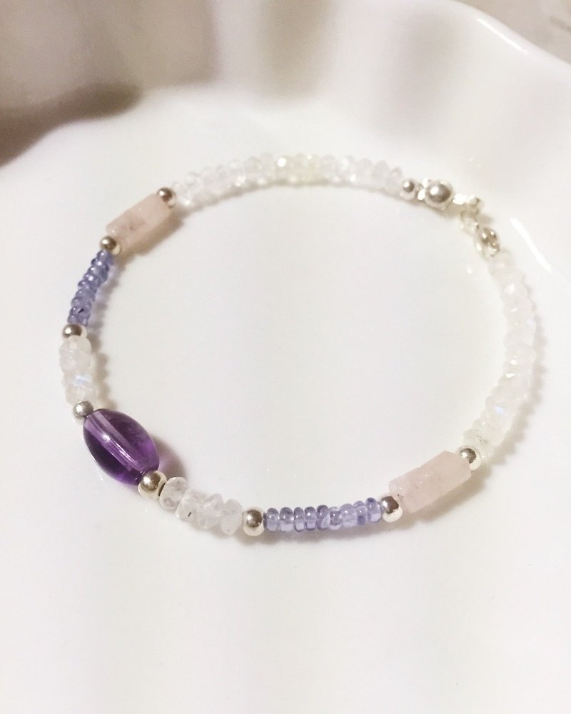 MH Silver Custom series _ a little love song - Bracelets - Gemstone Purple