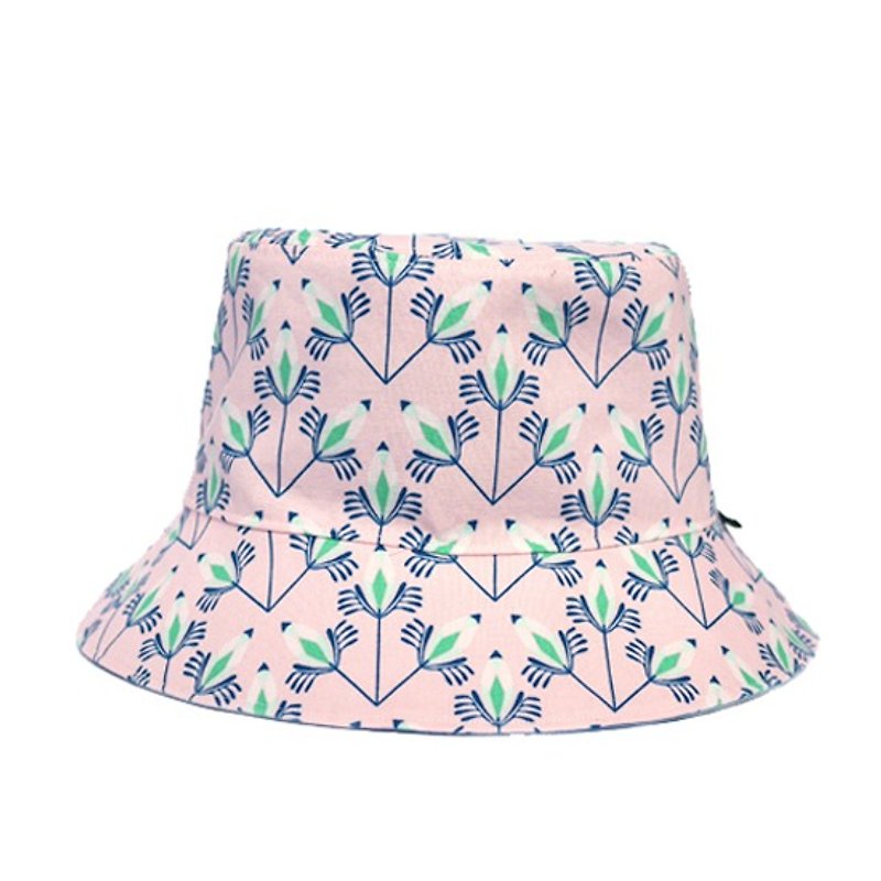 Huaping sided pink peacock hat - หมวก - วัสดุอื่นๆ สึชมพู