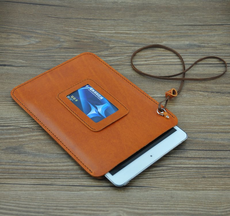 Lanyard Apple iPad mini models handmade leather protective sleeve free Nokia N1 Custom - เคสแท็บเล็ต - หนังแท้ 