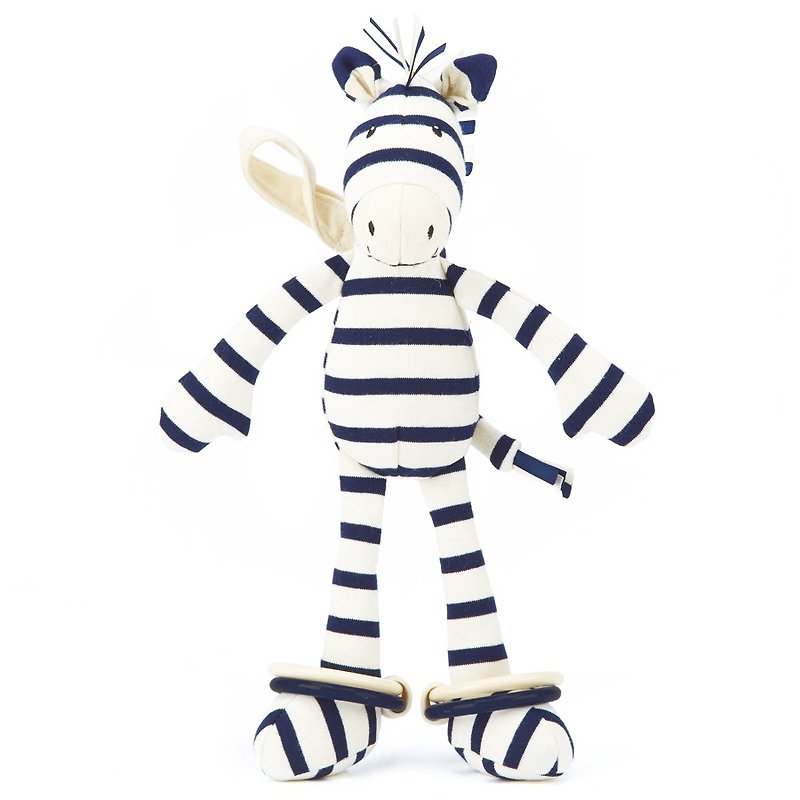 Jellycat Zoot Zebra 27cm - ของเล่นเด็ก - ผ้าฝ้าย/ผ้าลินิน ขาว