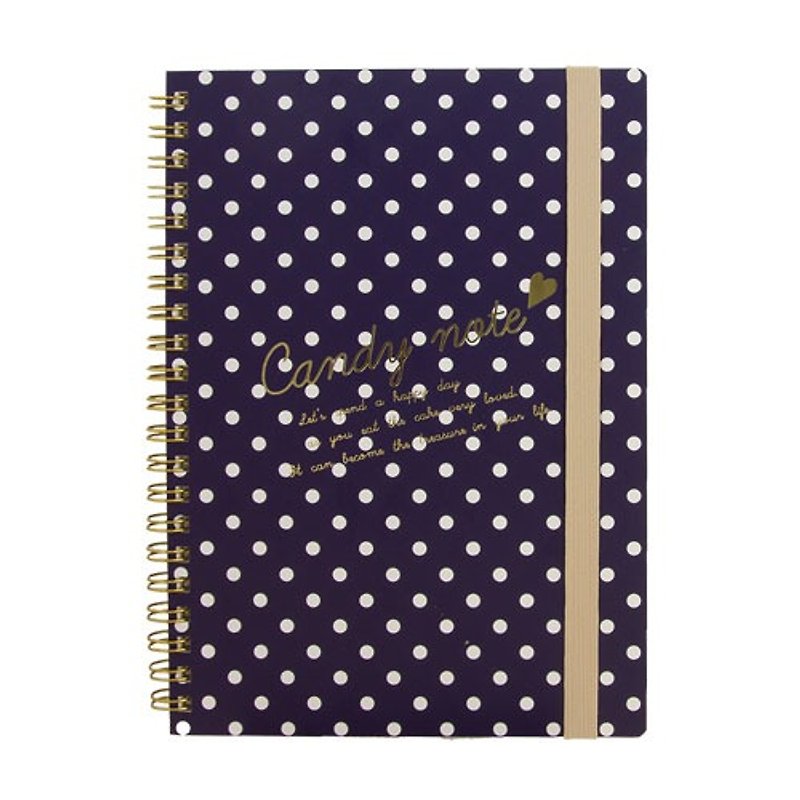 Japan [LABCLIP] Candy Series A5 note Notebook / Dark Blue - Notebooks & Journals - Paper Blue