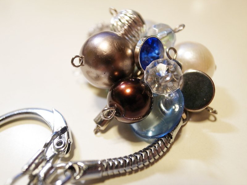 普羅旺斯銀之戀鑰匙圈(僅1個) - 其他 - 其他材質 藍色