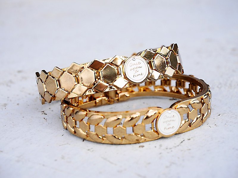 Crowned with laurel bangle- 2 styles to choose from - Bracelets - Other Metals Gold