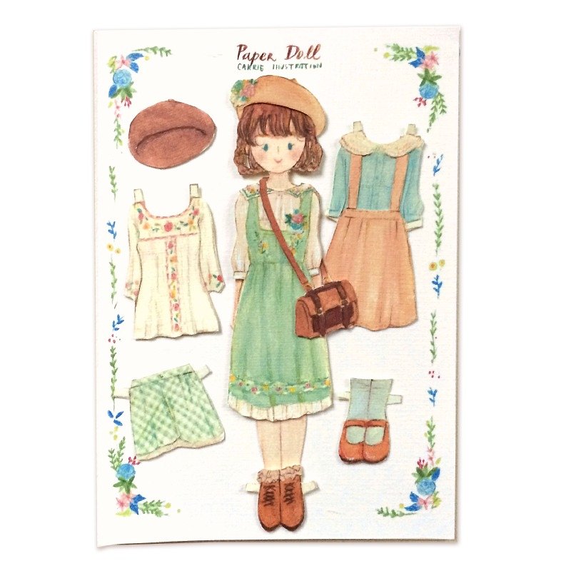 Paper dolls / spring season - Cards & Postcards - Paper Multicolor