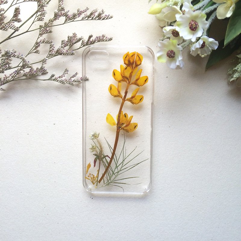 Handmade Yahua phone shell [Let Flowers tell you] - จัดดอกไม้/ต้นไม้ - พืช/ดอกไม้ สีเหลือง
