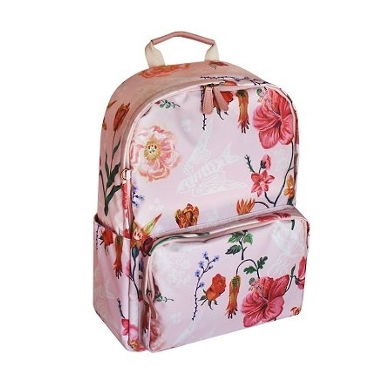 Dessin x 7321 Design-Nathalie Lete Limited laptop back bags - Secret Garden - pink, 7321-05802 - กระเป๋าเป้สะพายหลัง - วัสดุกันนำ้ หลากหลายสี