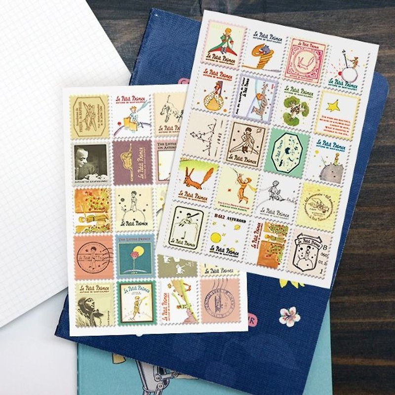 Dessin x 7321 Desgin- Little Prince authorized - Stamp stickers set V4- Little Prince A02,7321-04627 - Stickers - Paper Multicolor