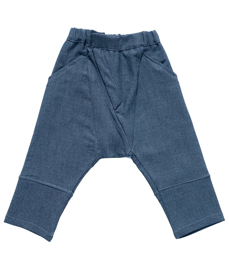 2015 spring and summer NUNUNU Diagonal cotton wide baggy pants - อื่นๆ - วัสดุอื่นๆ สีดำ