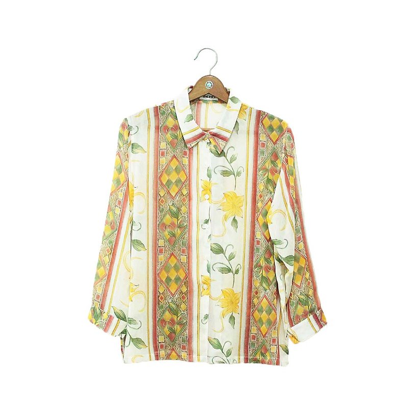 長袖襯衫-- 攀藤植物【c14102902】 - เสื้อเชิ้ตผู้หญิง - วัสดุอื่นๆ หลากหลายสี