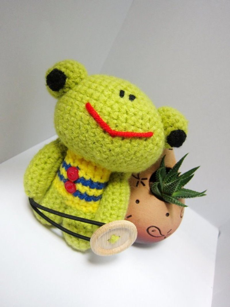 蛙蛙窗簾綁帶 - 擺飾/家飾品 - 其他材質 綠色