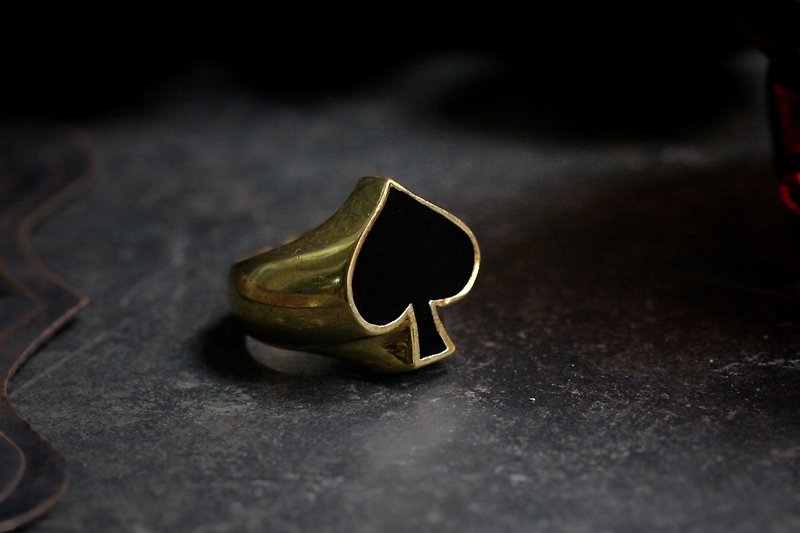 Spades Ring by Defy - Statement Jewelry Accessories - 戒指 - 其他金屬 