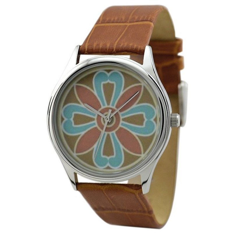Pastel Ornament Watch - นาฬิกาผู้ชาย - โลหะ สีม่วง