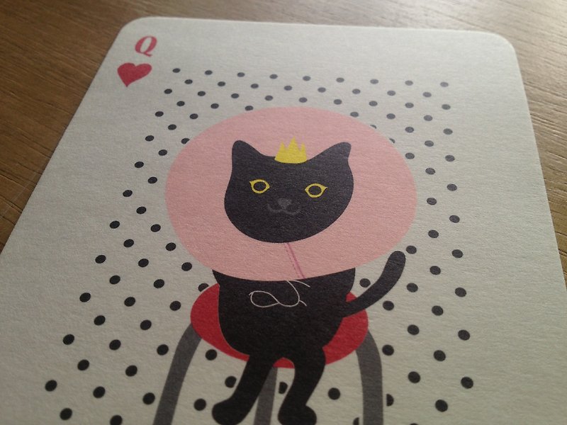Queen Elizabeth Meow Postcard - การ์ด/โปสการ์ด - กระดาษ สึชมพู