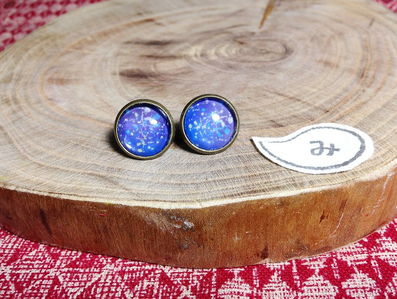Earrings | Ogino Miss Secret (clip-on) - Earrings & Clip-ons - Other Metals Blue