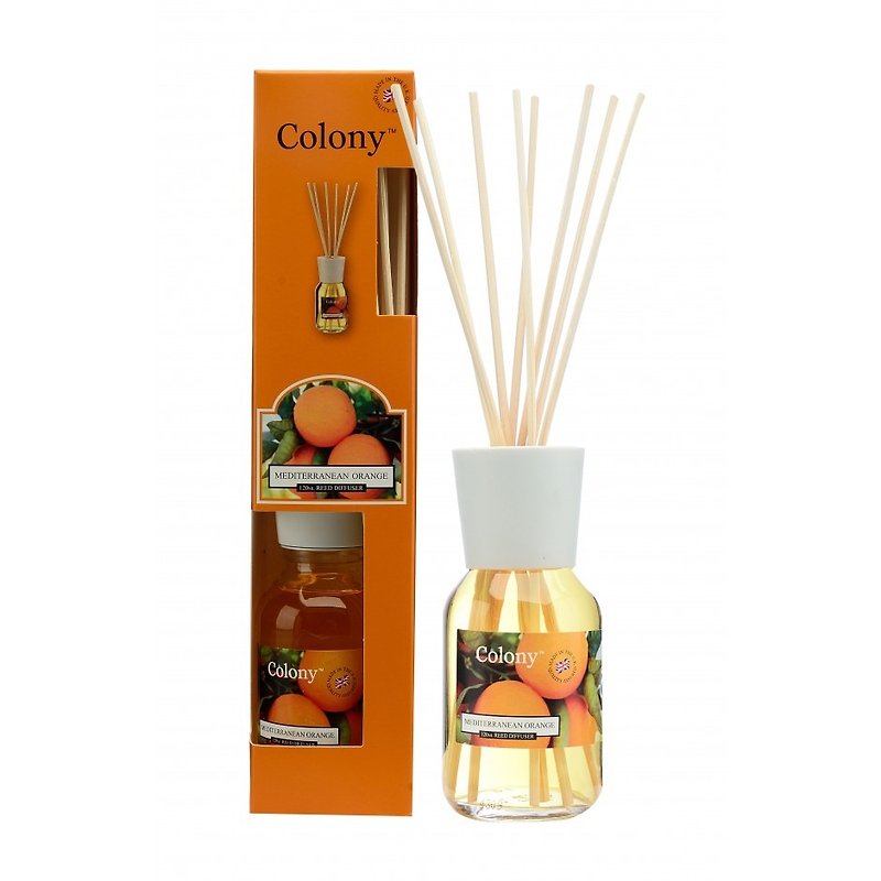 Wax Lyrical] [British Colony fragrance series - Mediterranean orange 120ml - น้ำหอม - แก้ว สีส้ม