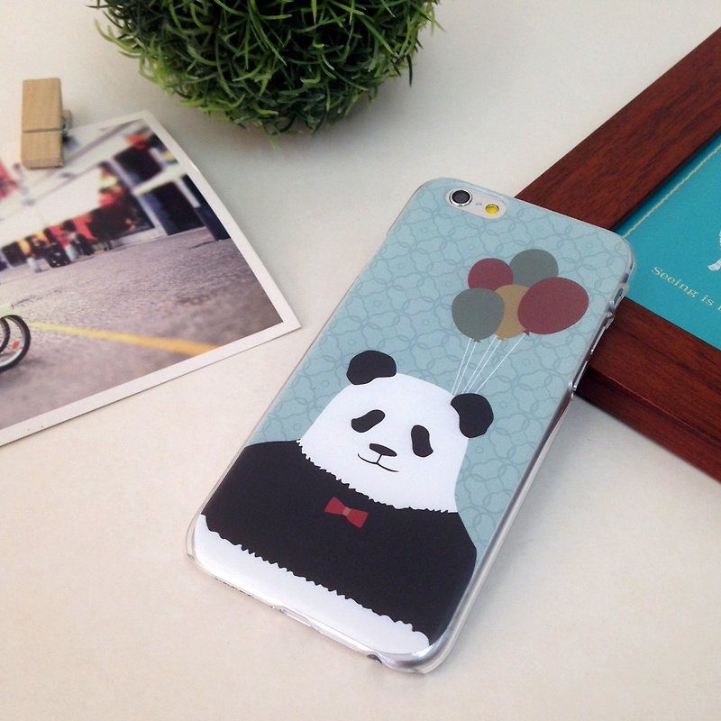 香港原創設計可愛動物熊貓人 iPhone / Samsung Galaxy 手機殼 - 手機殼/手機套 - 塑膠 多色