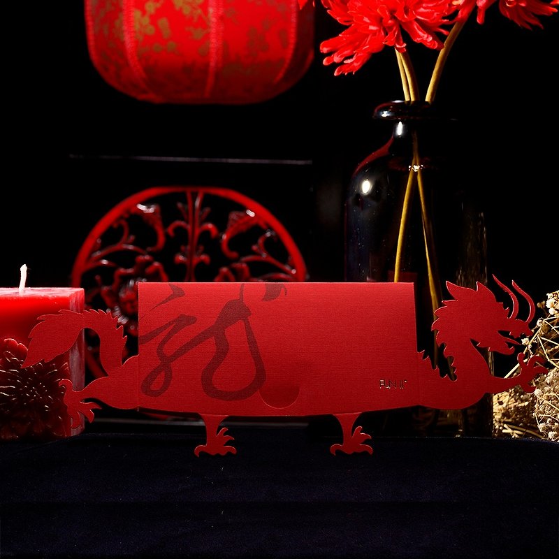 Qianlonglai 赤い封筒 ギフトバッグ FUN ll - ご祝儀袋・ポチ袋 - 紙 レッド