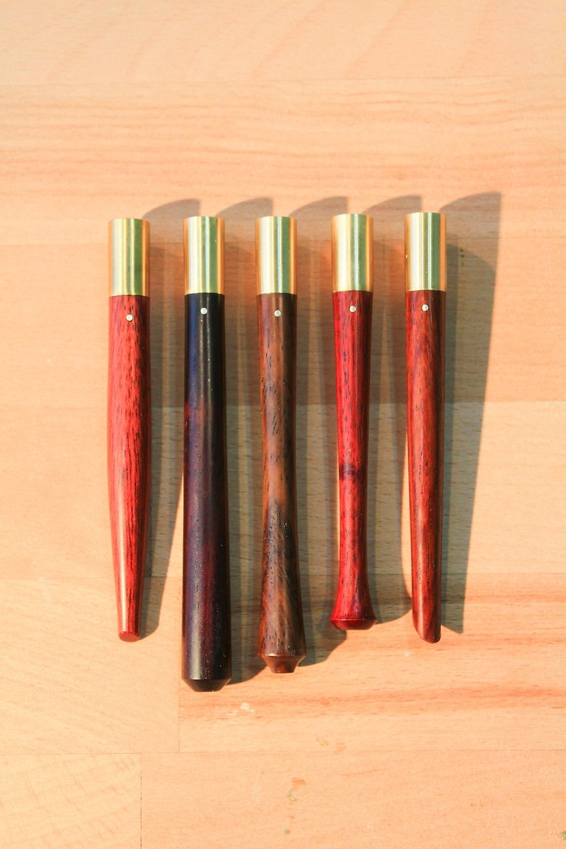 Stationery-複合ペン-ネパールの小葉紫檀/大きな葉の白檀/アフリカンブラックタン/タンの血 - その他のペン - 木製 レッド