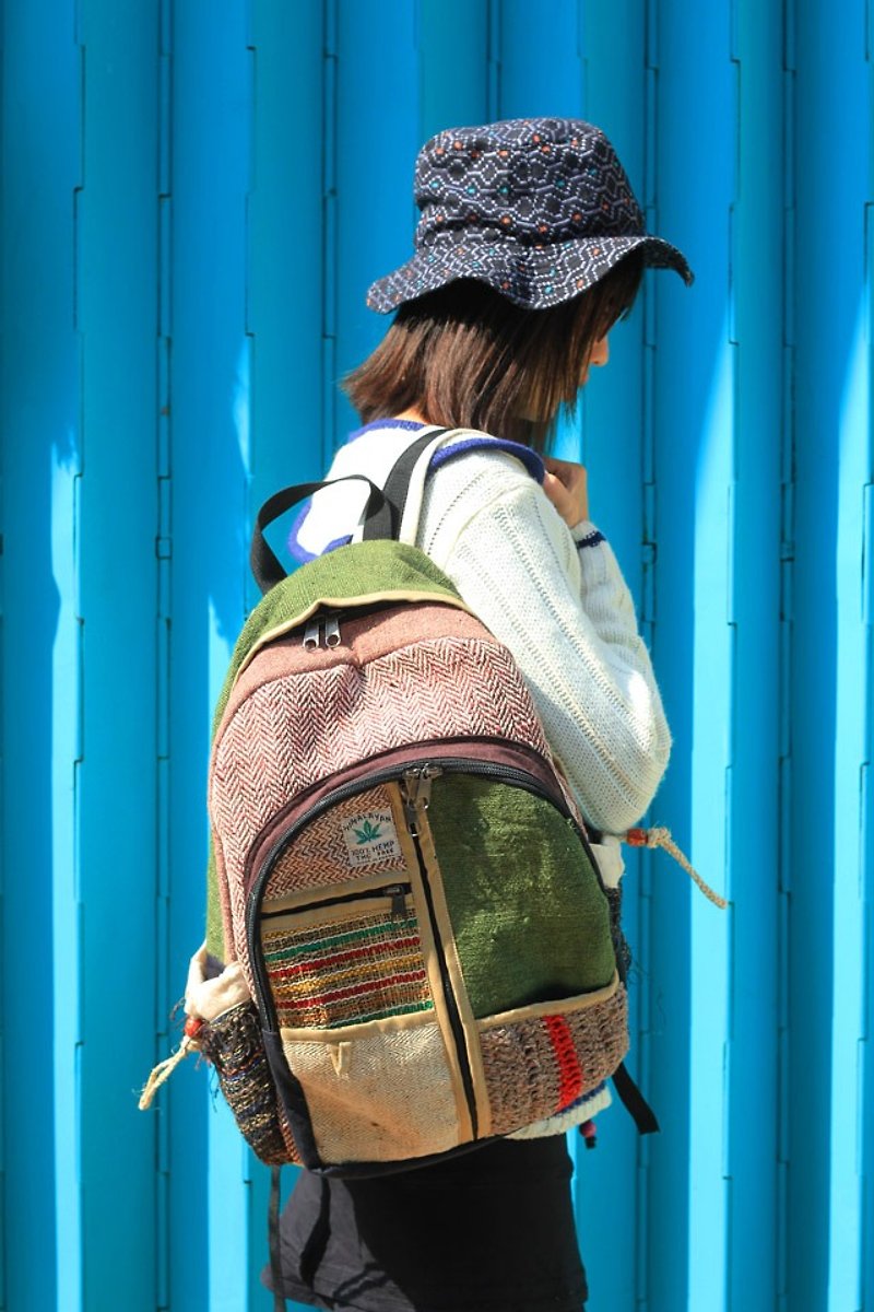 EARTH.er  :: 麻布背包系列 :: │大麻布背包 VI ● HEMP Backpack VI│ :: 香港原創設計品牌 :: - กระเป๋าเป้สะพายหลัง - วัสดุอื่นๆ หลากหลายสี