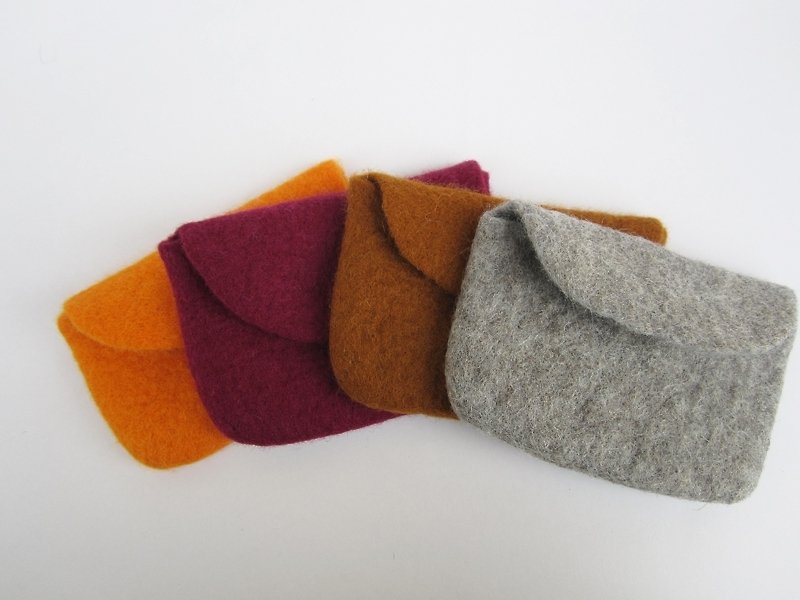 羊毛氈手作錢包 手機袋 收納包 - Coin Purses - Wool Multicolor